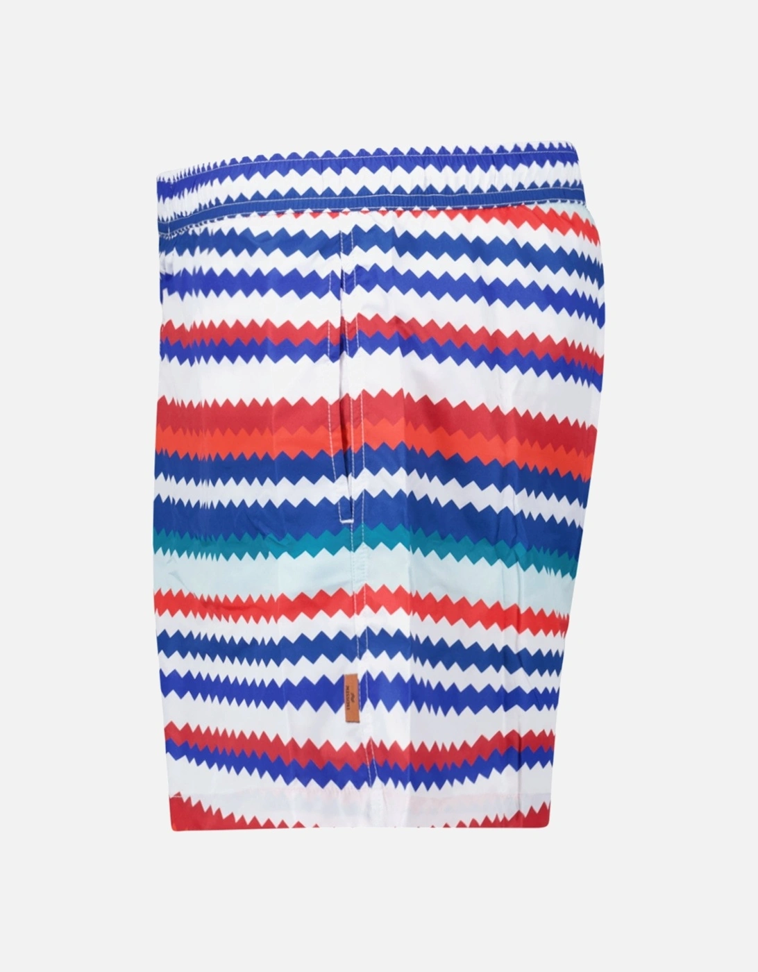 Zig Zag Swim Shorts Multi Red
