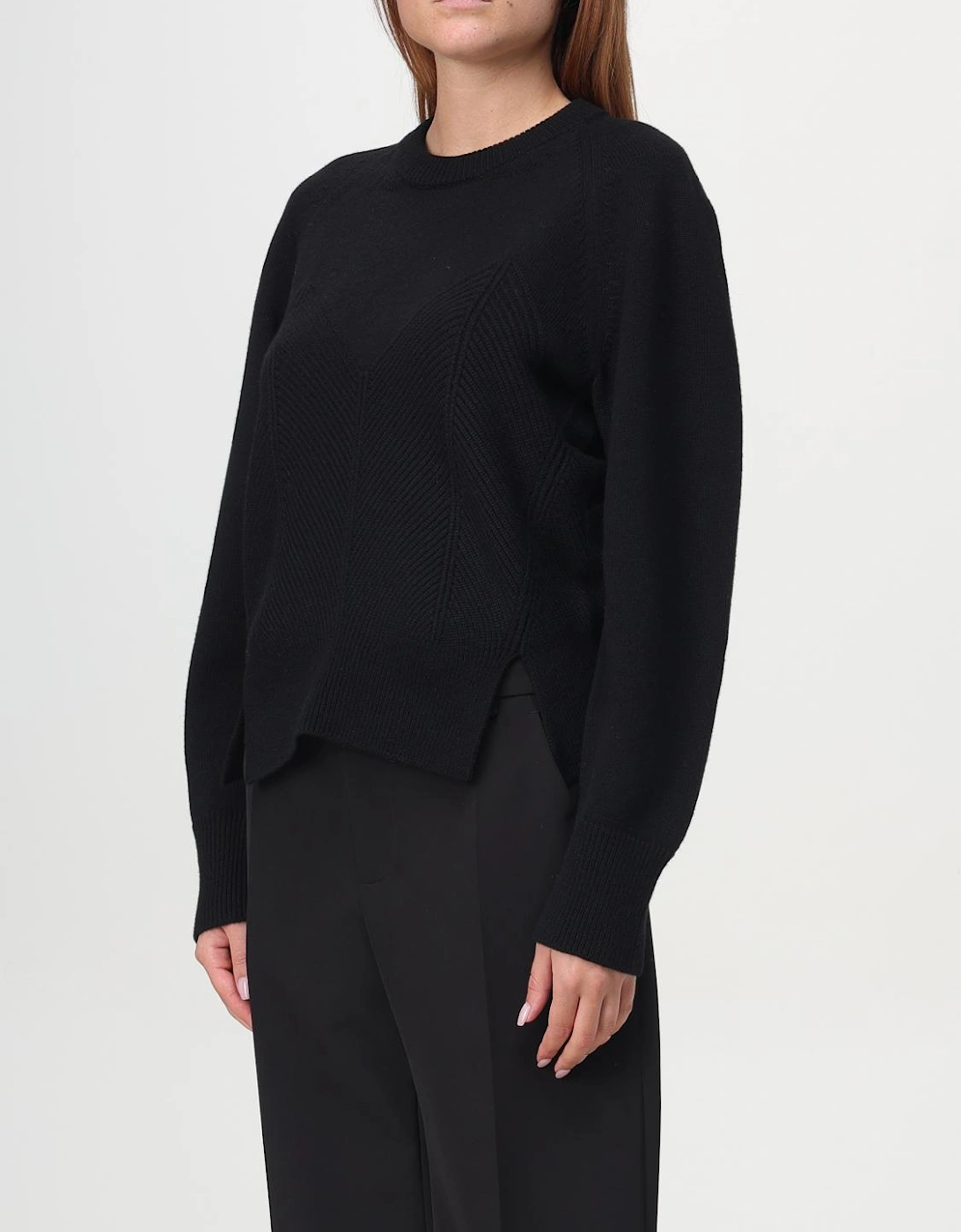 RibKnit Wool Pullover Sweater