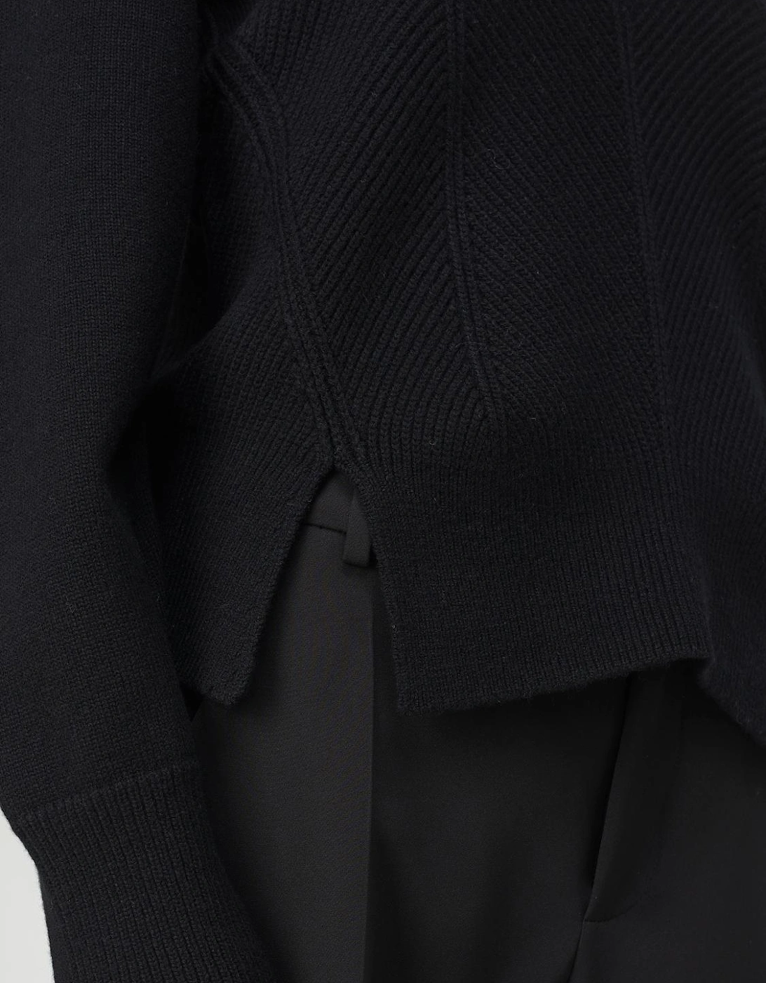 RibKnit Wool Pullover Sweater