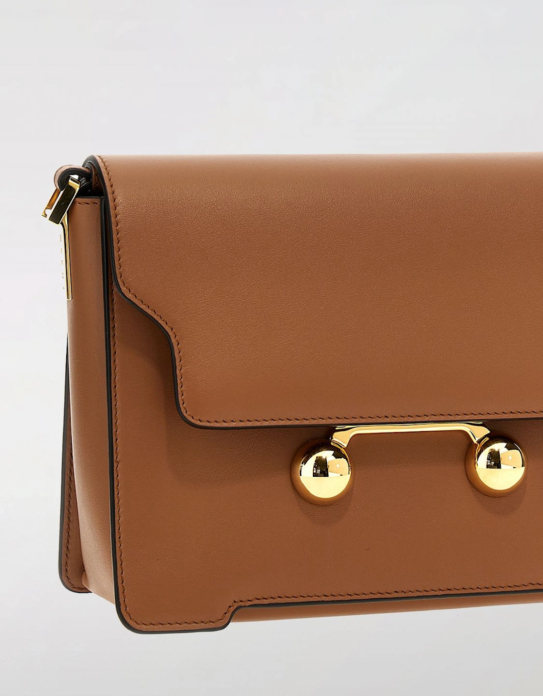 Elegant Structured Flap Closure Shoulder Bag with Adjustable Strap
