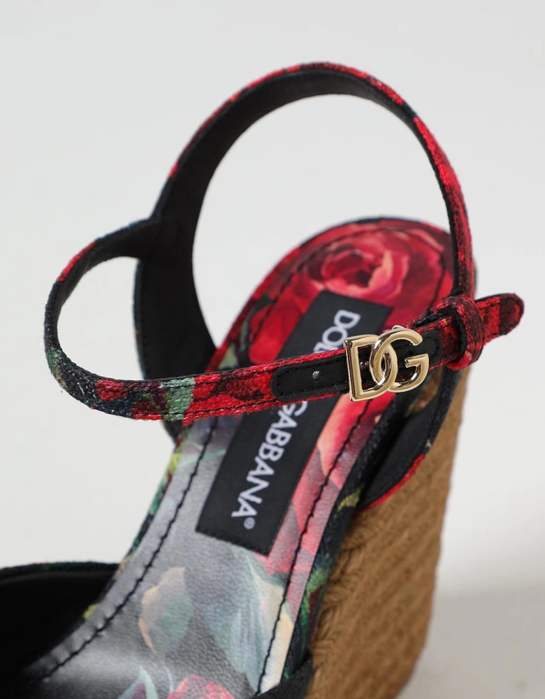 Floral Espadrille Wedges