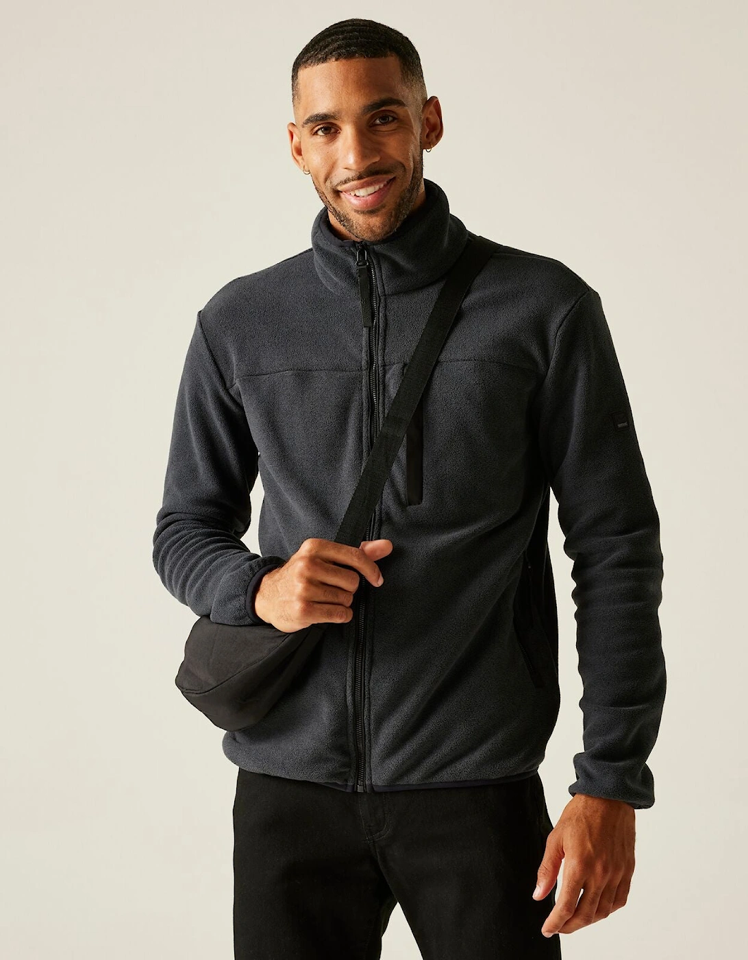 Mens Aidey Full Zip Fleece, 2 of 1