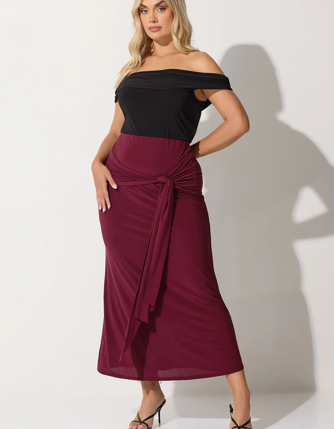 Tie Detail Maxi Skirt, 2 of 1