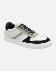 White/Grey/Navy Leat