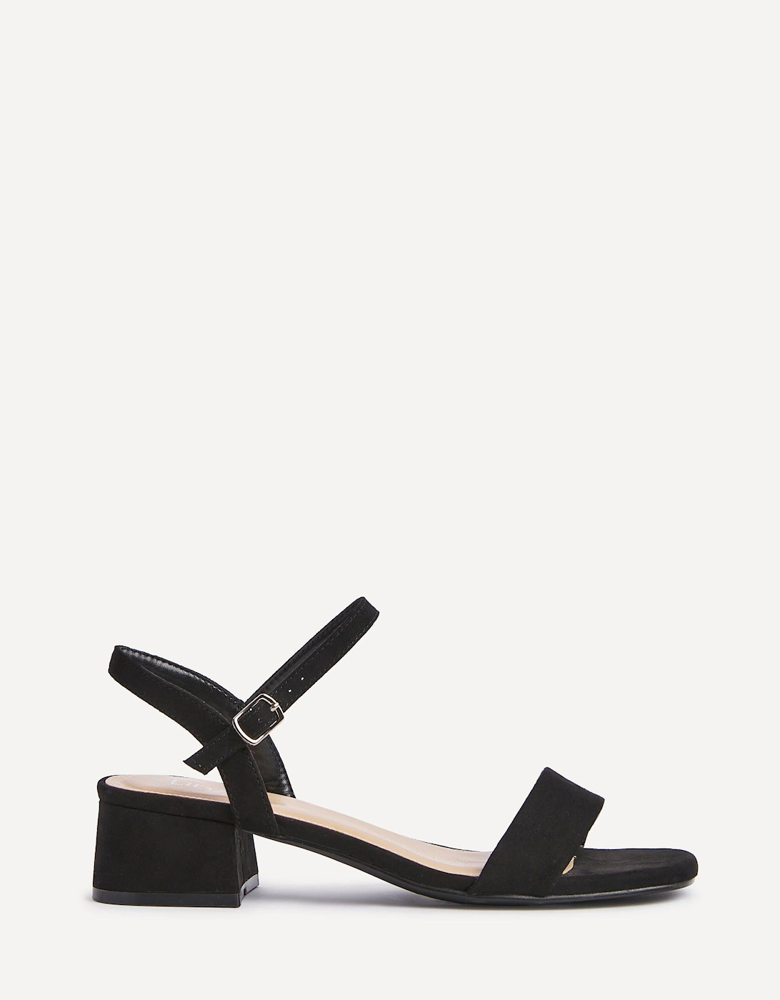 Tillie Black Faux Suede Low Blook Heel, 2 of 1
