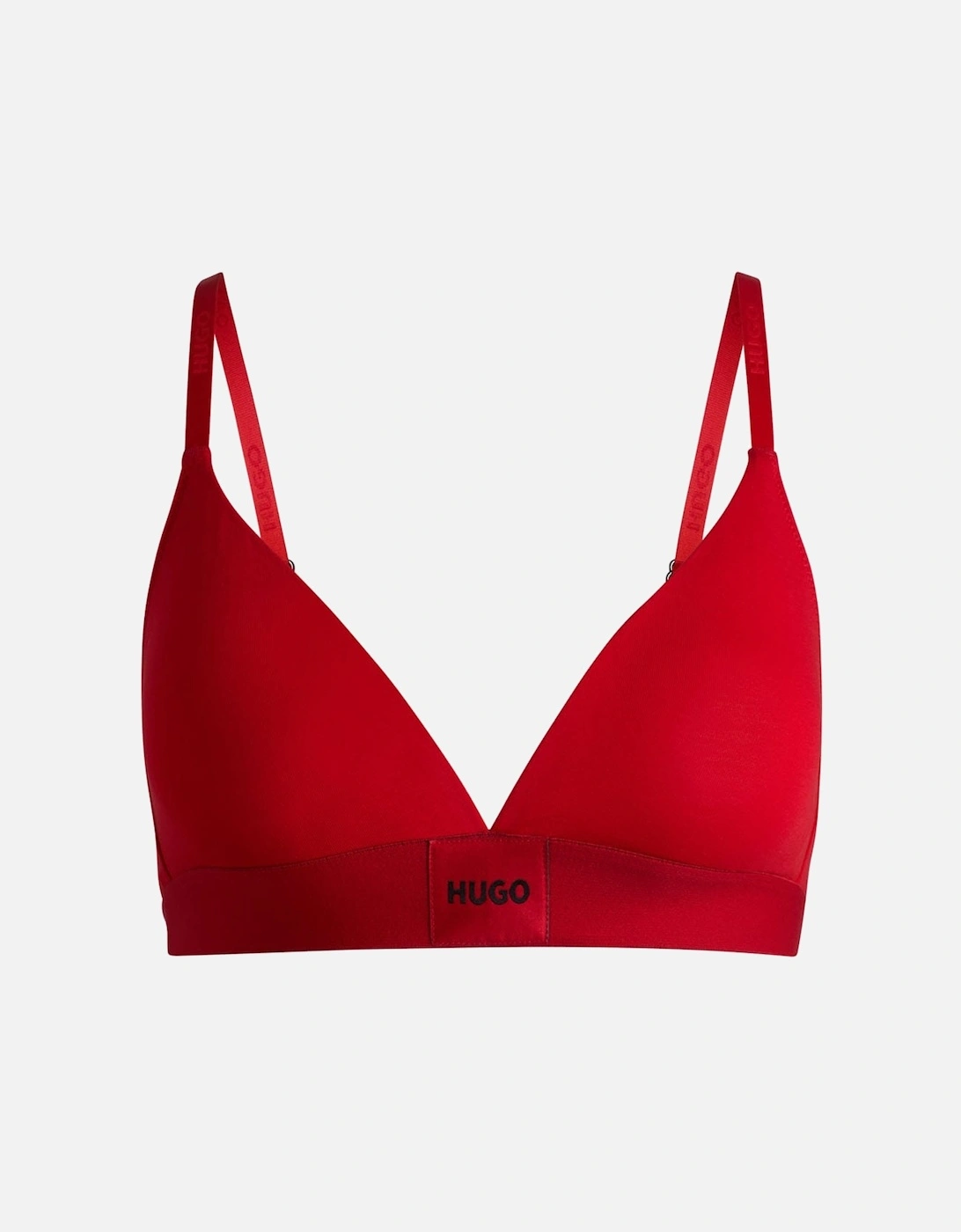 Red Logo Label Triangle Bra, 6 of 5