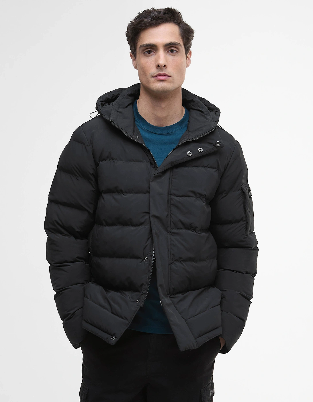 Daleson Mens Puffer Jacket - Black, 8 of 7