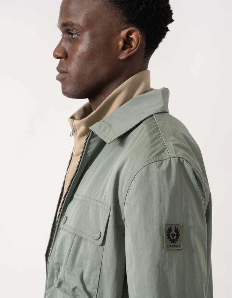 Drome Mens Overshirt - Sage Green