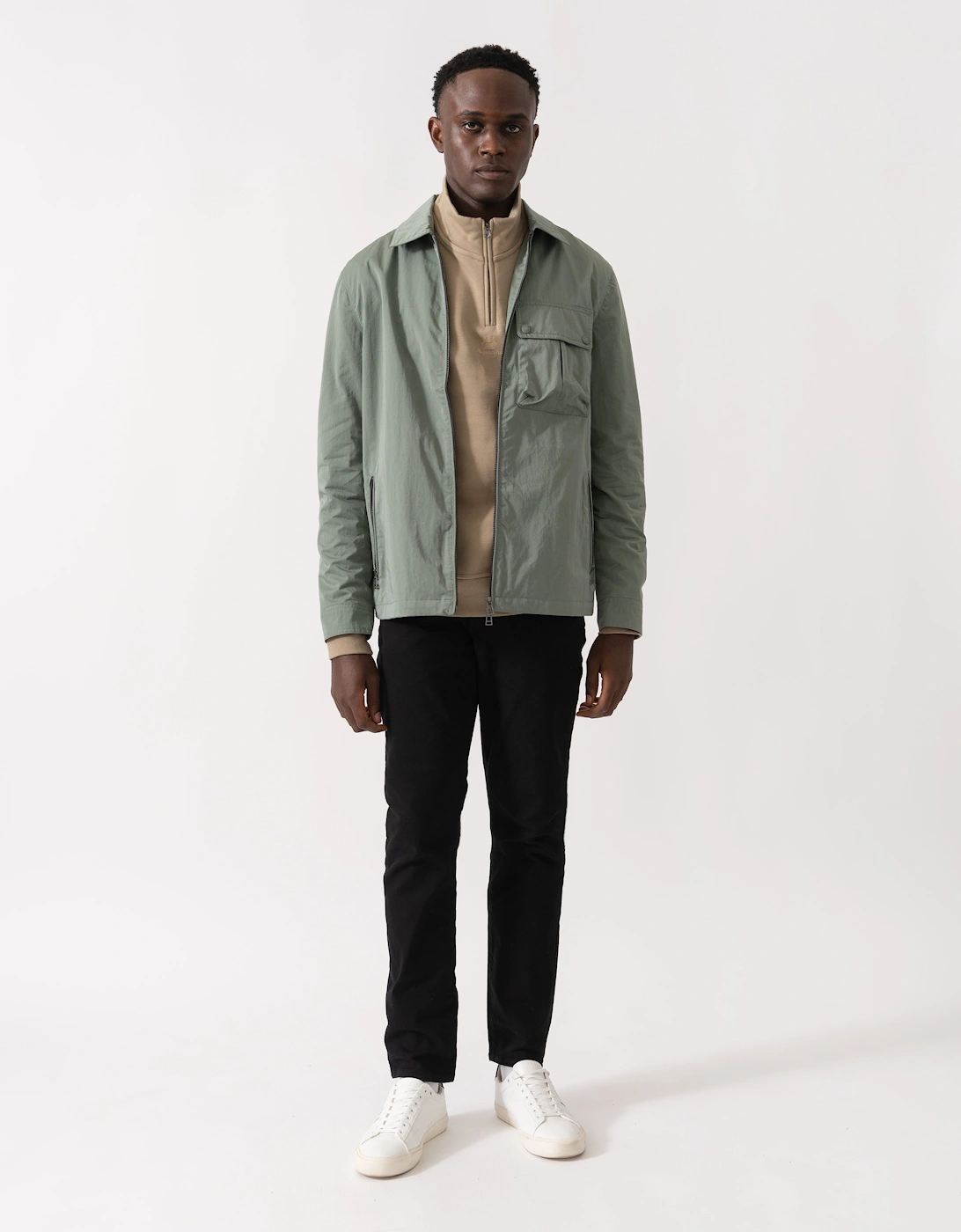 Drome Mens Overshirt - Sage Green