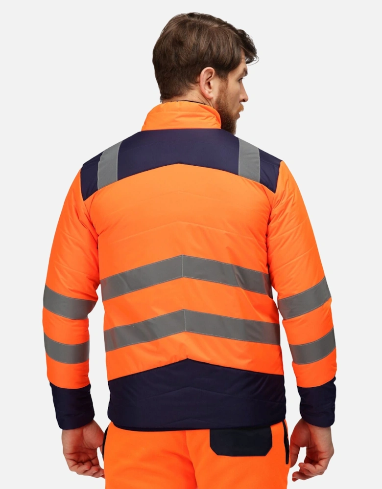 Mens Two Tone Thermal Hi-Vis Jacket