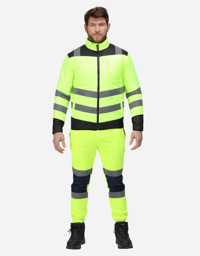 Mens Two Tone Thermal Hi-Vis Jacket