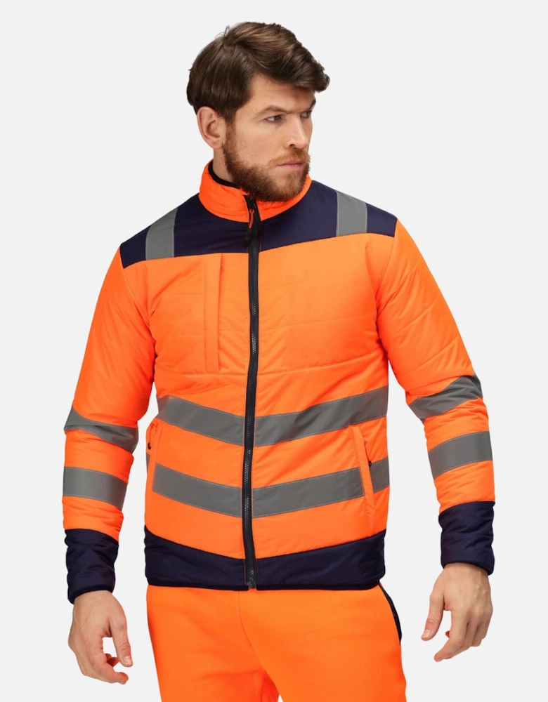 Mens Two Tone Thermal Hi-Vis Jacket