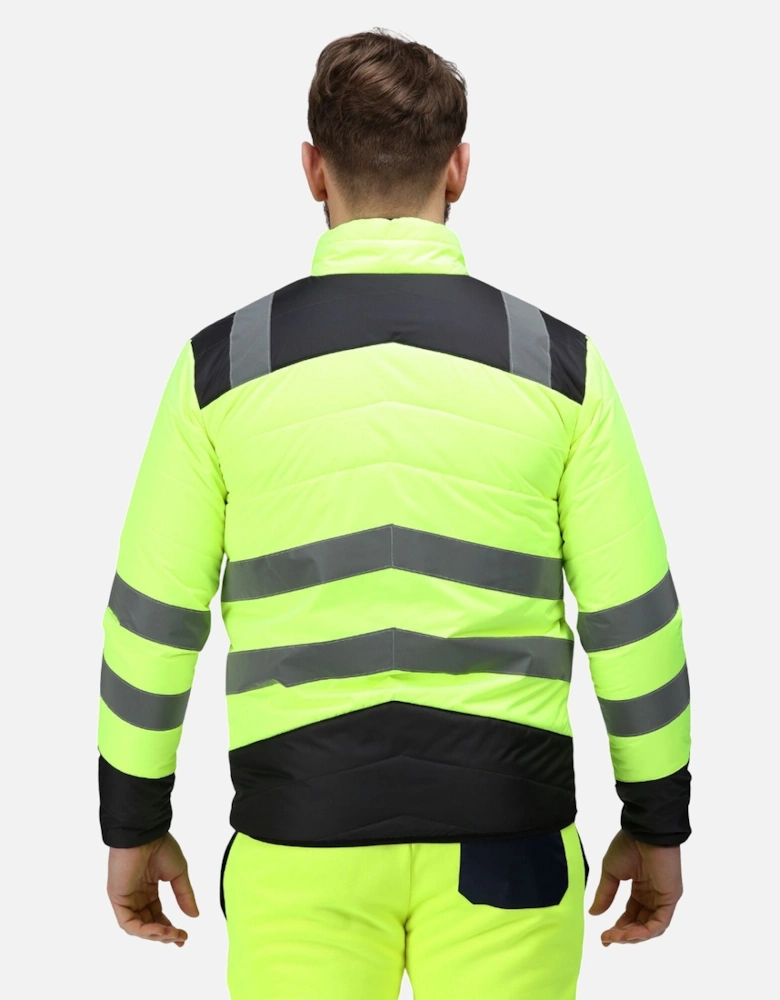 Mens Two Tone Thermal Hi-Vis Jacket