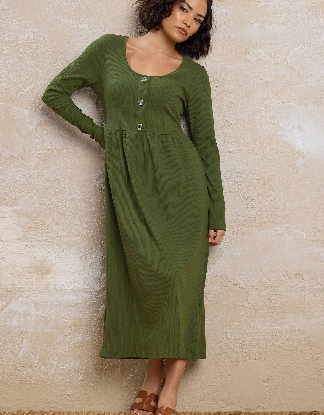 Petite Ribbed Dress, 2 of 1
