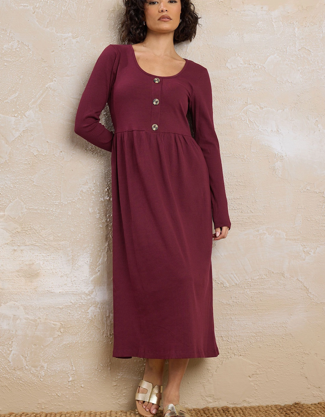 Petite Ribbed Dress, 2 of 1
