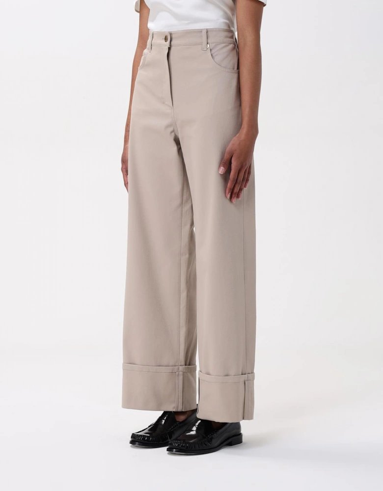 Wide Leg Culottes Pants