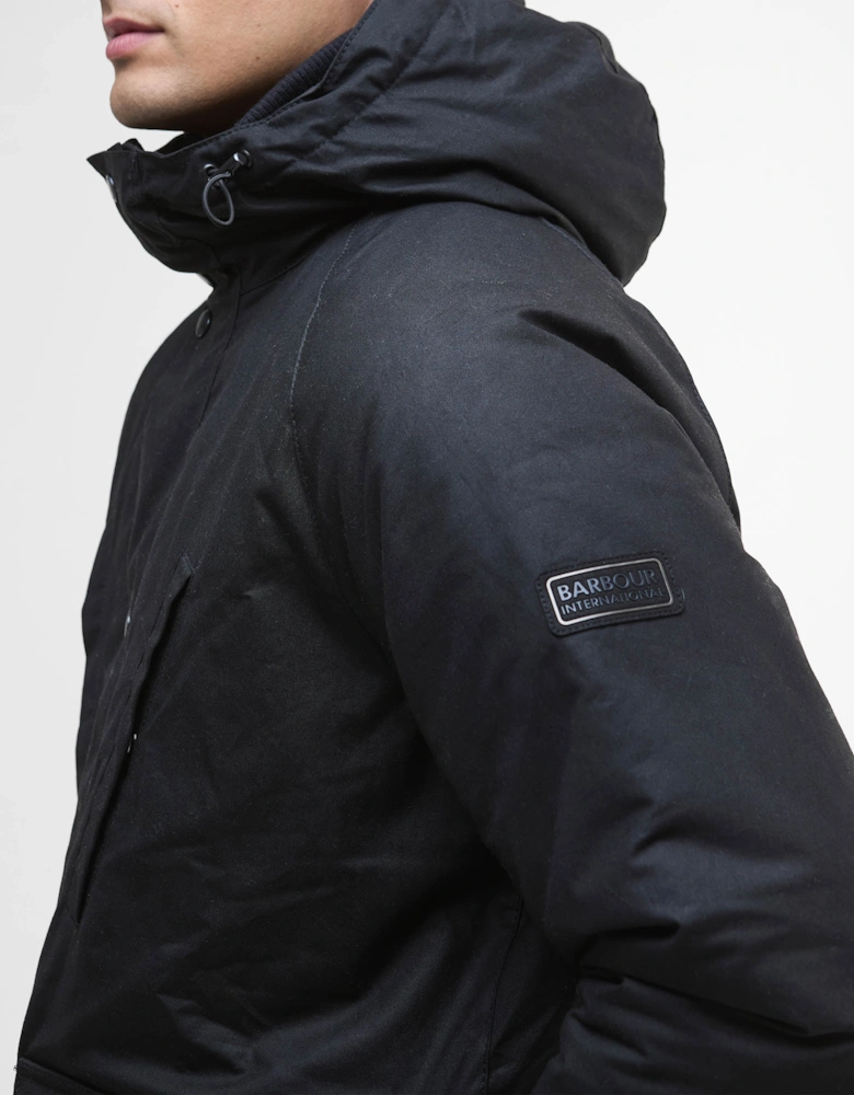 Oakdale Mens Wax Jacket - Black