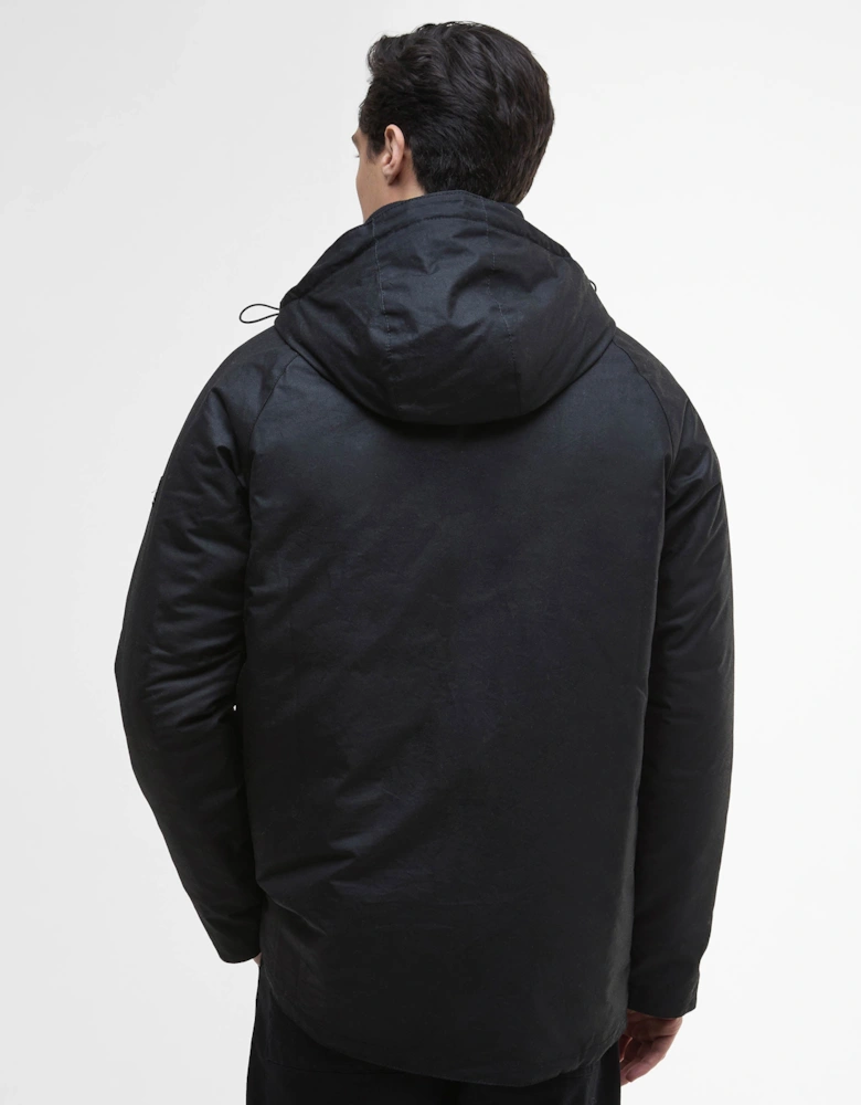 Oakdale Mens Wax Jacket - Black