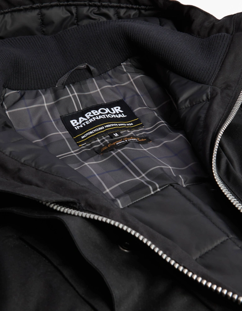 Oakdale Mens Wax Jacket - Black