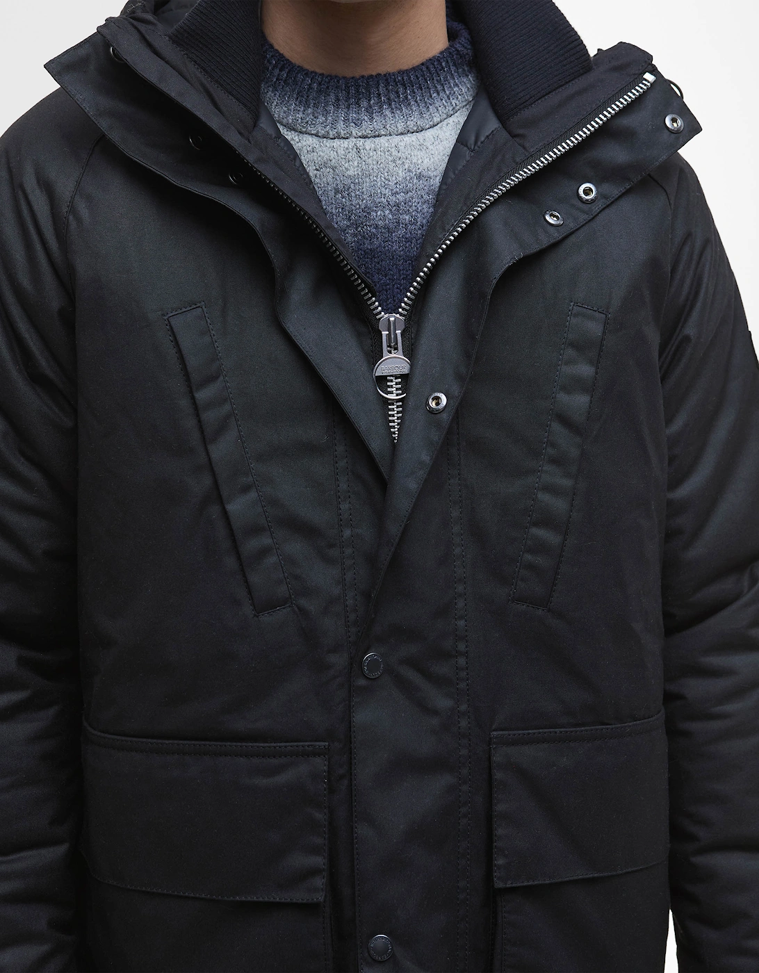 Oakdale Mens Wax Jacket - Black