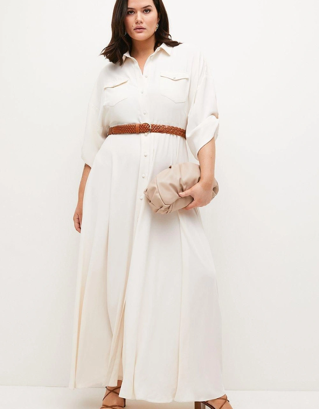 Lydia Millen Plus Size Maxi Shirt Dress, 2 of 1