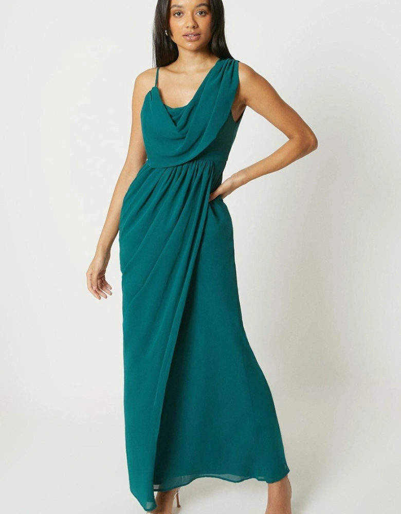 by Coast Wrap Skirt Chiffon Bridesmaid Dress