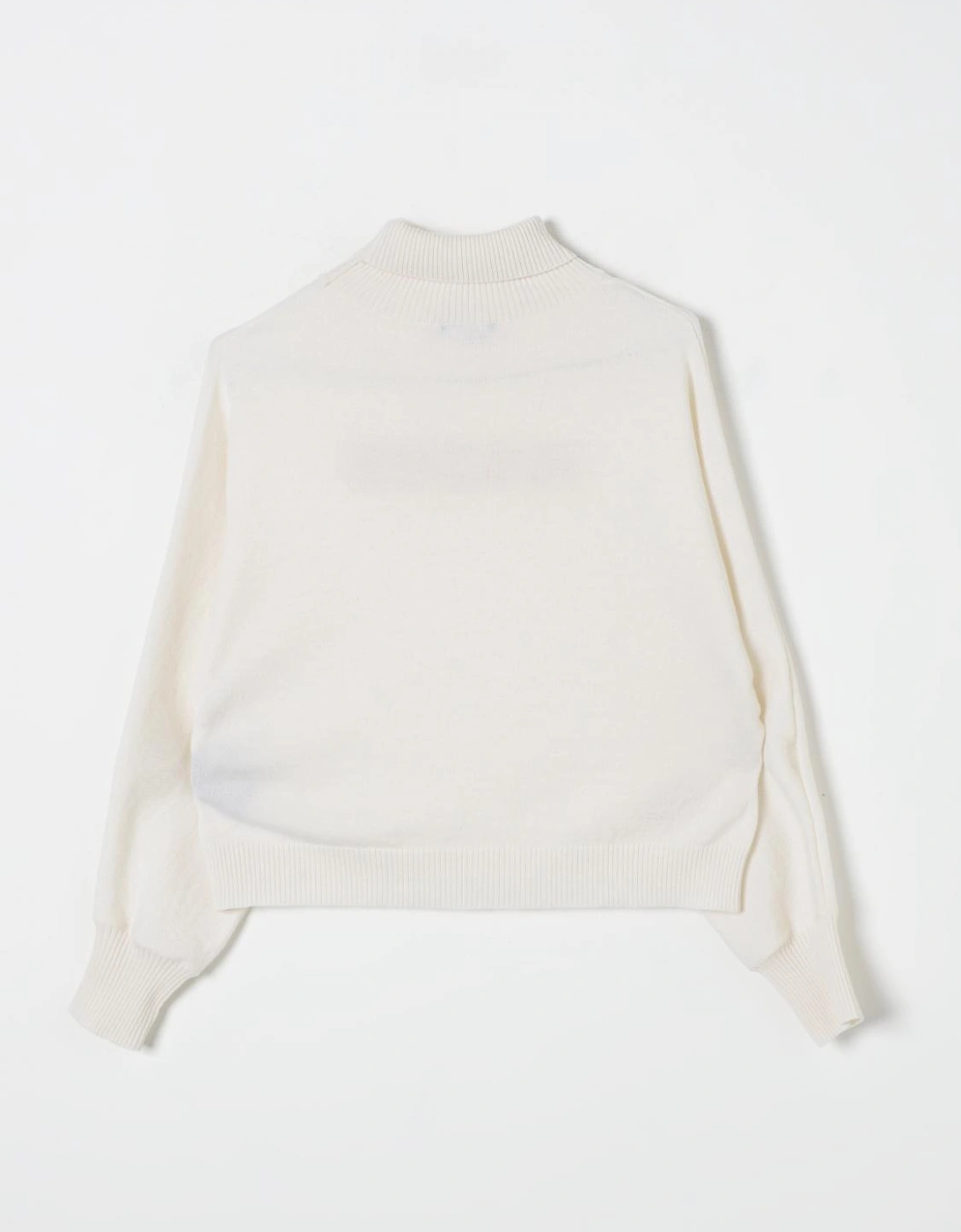 Logo Mock Neck Cashmere Sweater