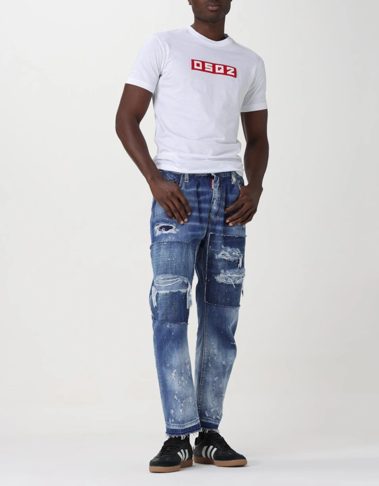 Crew Neck Short Sleeve T-Shirt with Graphic Detailing for Casual Wear