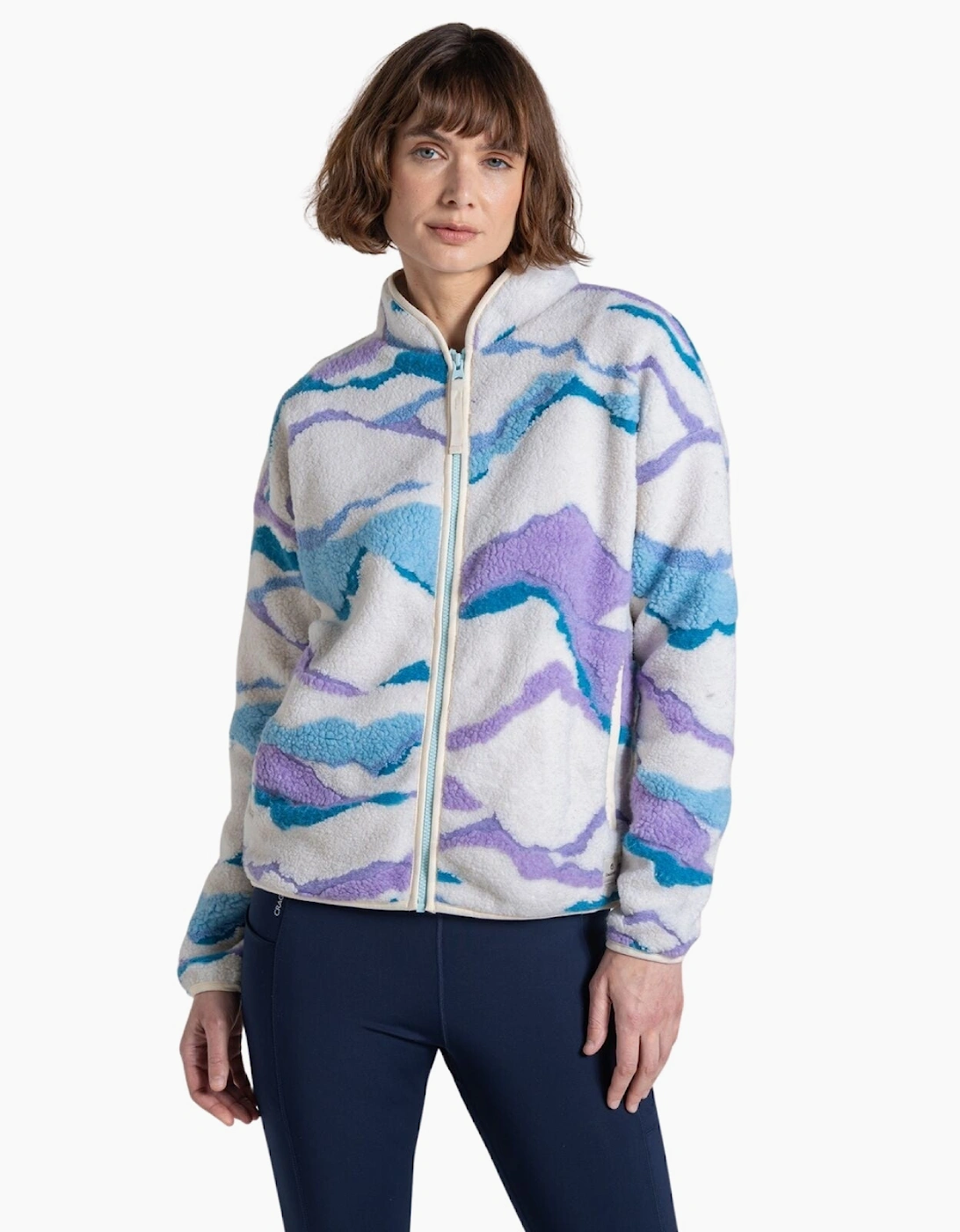 Women's Craghoppers Womens Catalina Insulating Half Zip Fleece - Horizon Print - Size: 20