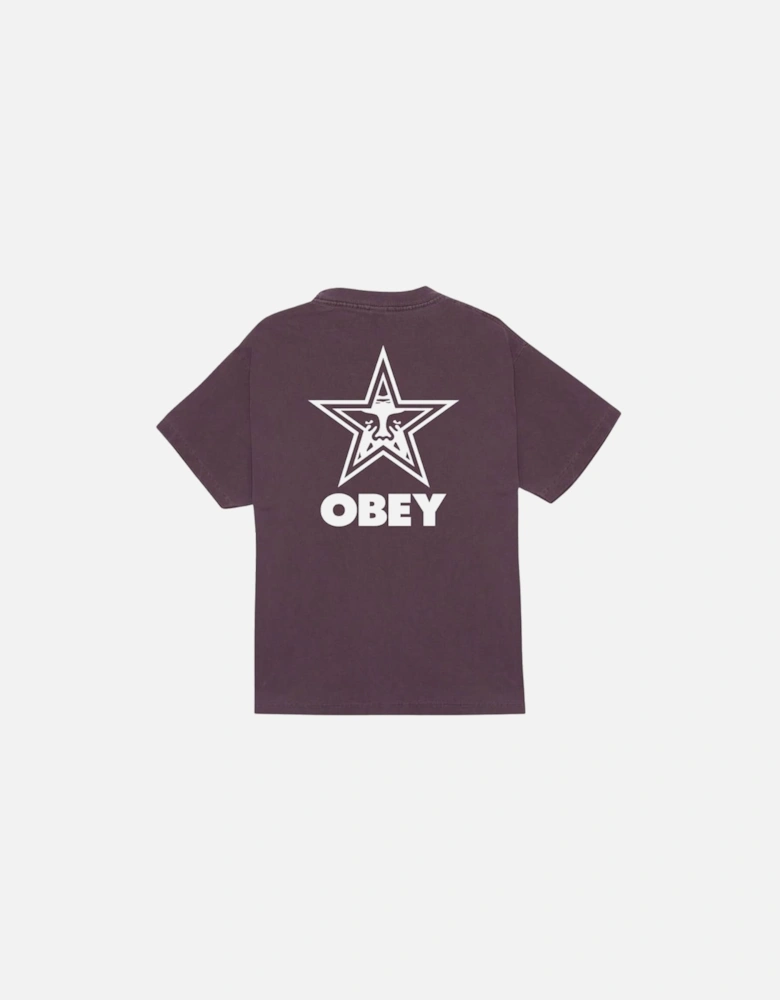 Bold Star T-Shirt - Pigment Plum