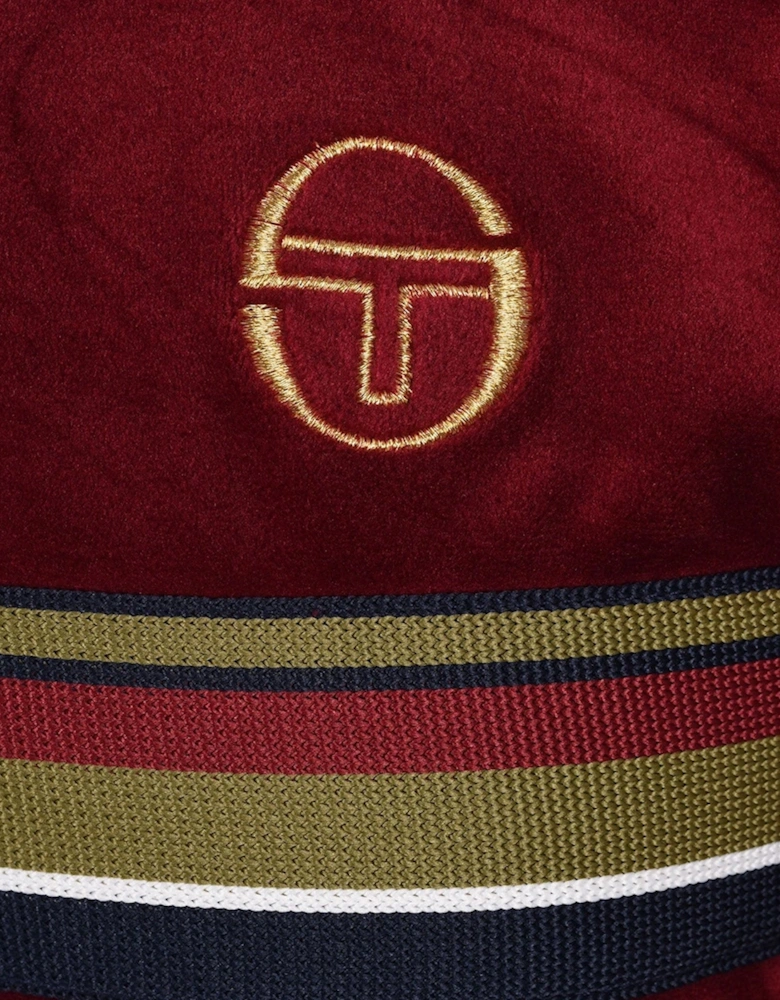 Ayme Velour T-Shirt Rhubarb/Gold