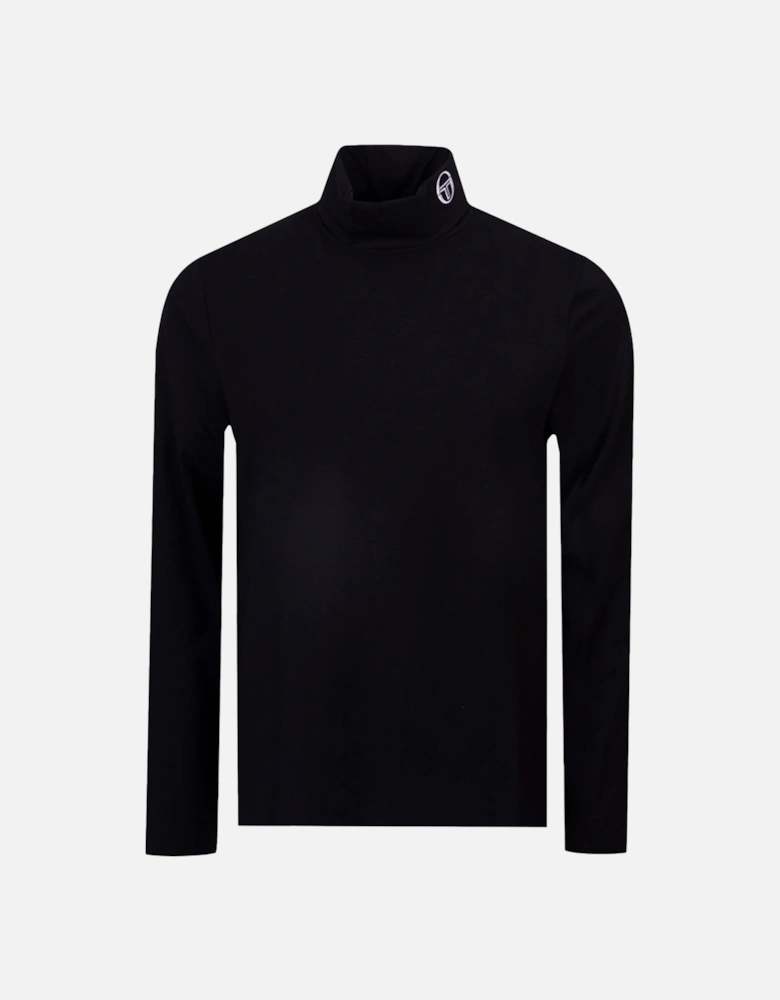 Edward Roll Neck T-Shirt Black