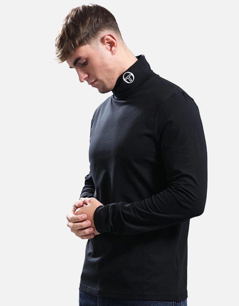 Edward Roll Neck T-Shirt Black