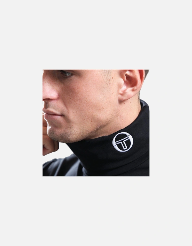 Edward Roll Neck T-Shirt Black