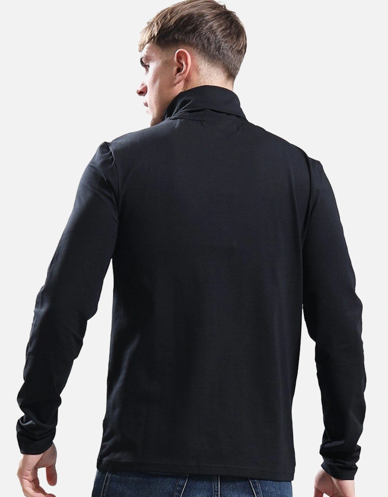 Edward Roll Neck T-Shirt Black