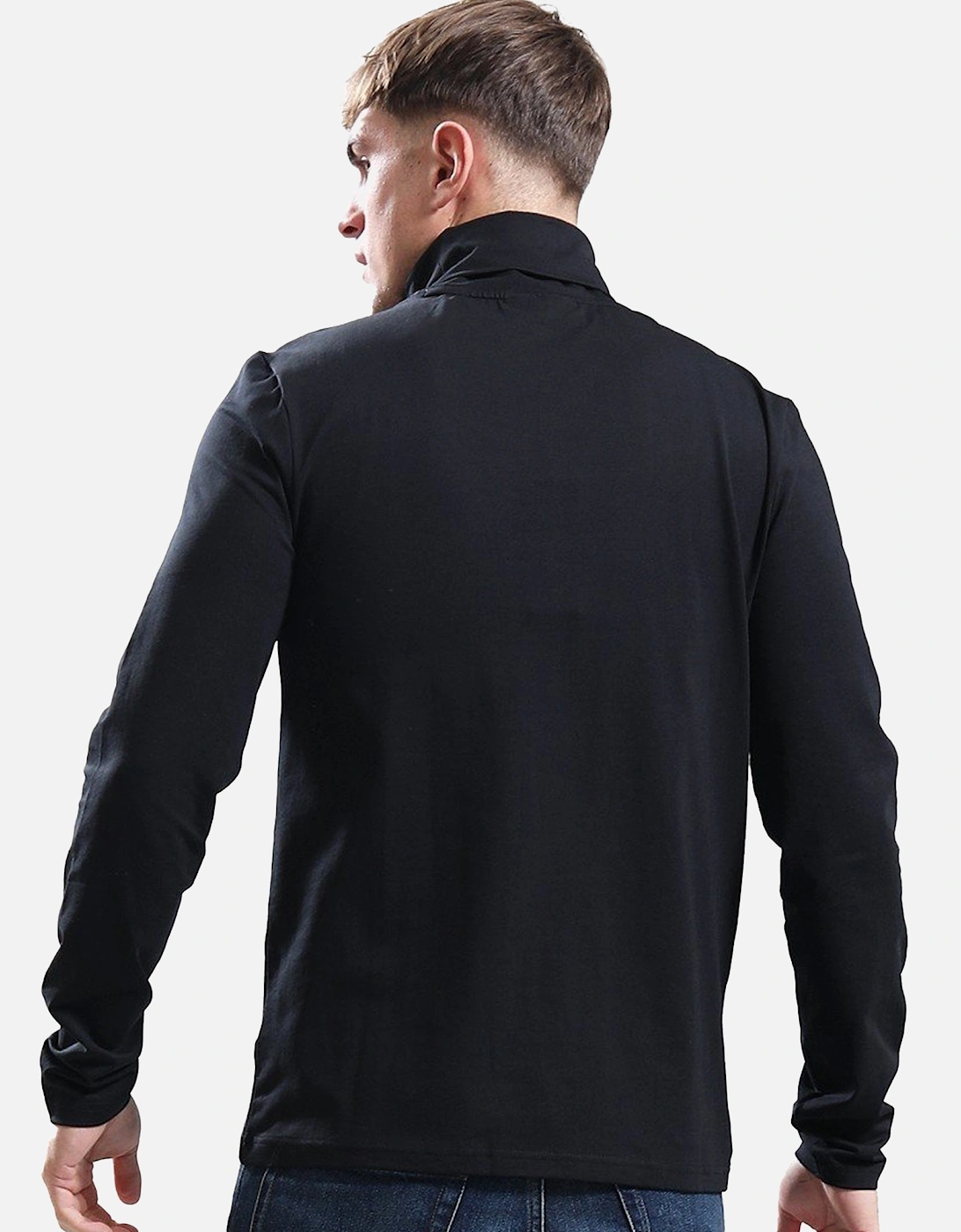 Edward Roll Neck T-Shirt Black