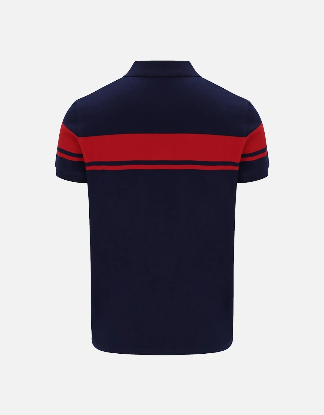 Young Line Polo Shirt Maritime Blue/Adrenaline Rush