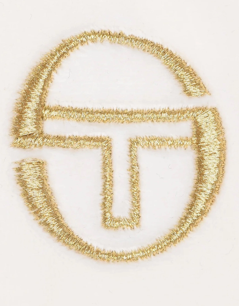 Mahony Velour Zip Polo Shirt Gardenia/Gold