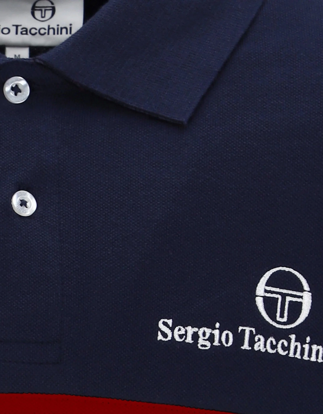 New Supermac Polo Shirt Maritime Blue/Adrenaline Rush