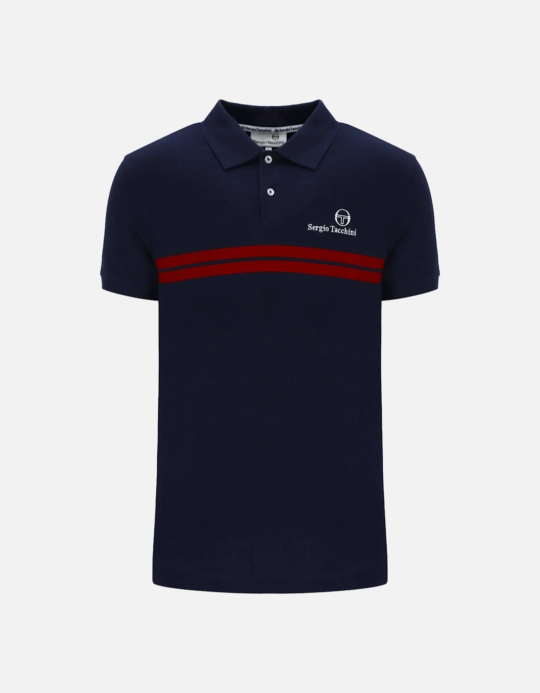 New Supermac Polo Shirt Maritime Blue/Adrenaline Rush, 4 of 3