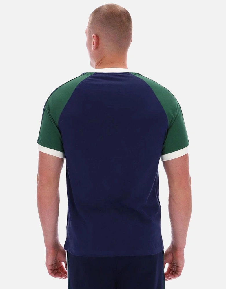 Hadow Ringer T-Shirt Maritime Blue/Eden