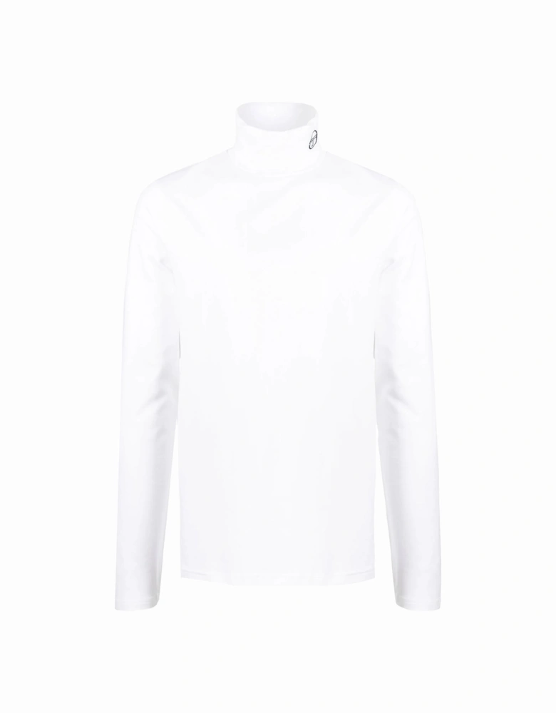Edward Roll Neck T-Shirt White