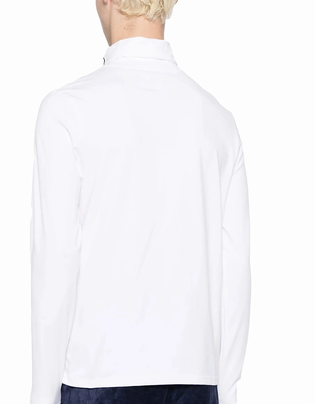 Edward Roll Neck T-Shirt White
