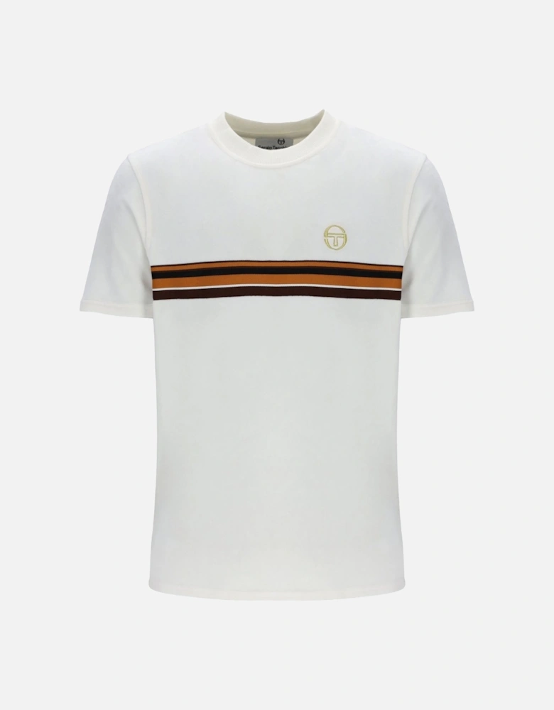 Ayme Velour T-Shirt Gardenia/Gold