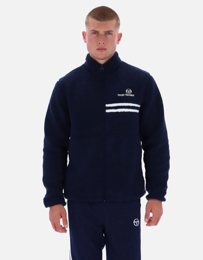 New Supermac Borg Fleece Jacket Maritime Blue/White
