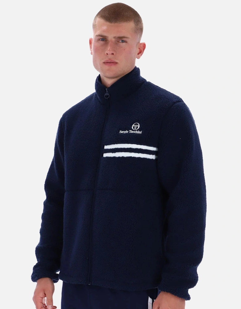 New Supermac Borg Fleece Jacket Maritime Blue/White