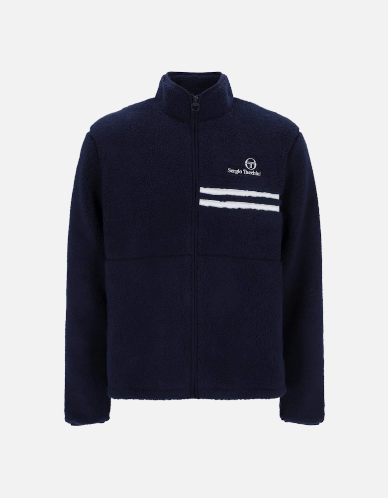 New Supermac Borg Fleece Jacket Maritime Blue/White