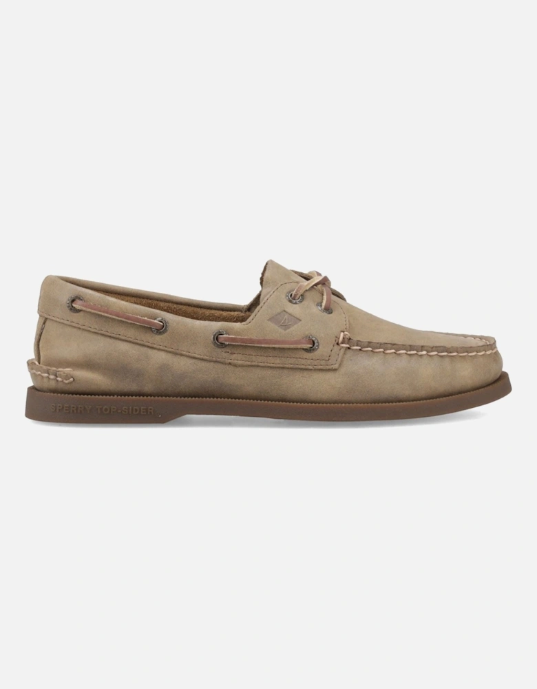Sperry Authentic 2 Eye Leather Men's Tan Boat Shoes