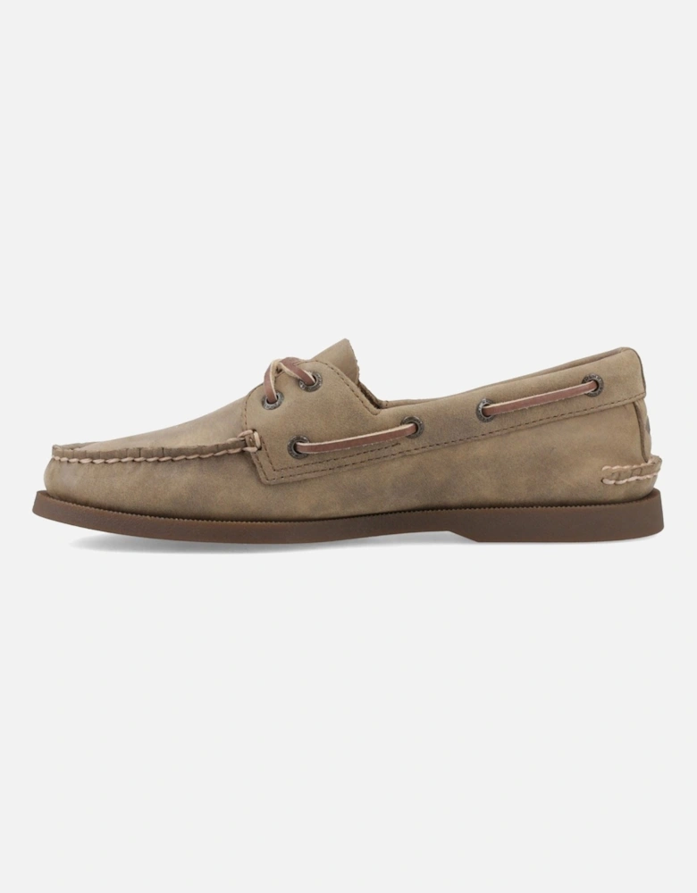 Sperry Authentic 2 Eye Leather Men's Tan Boat Shoes