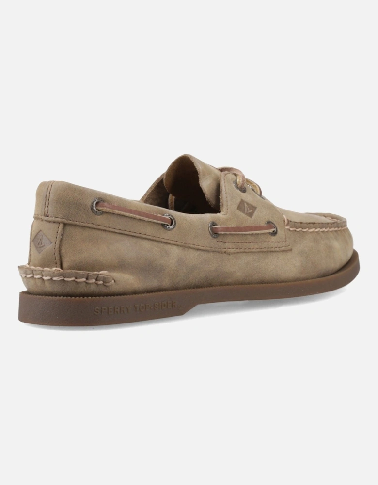 Sperry Authentic 2 Eye Leather Men's Tan Boat Shoes